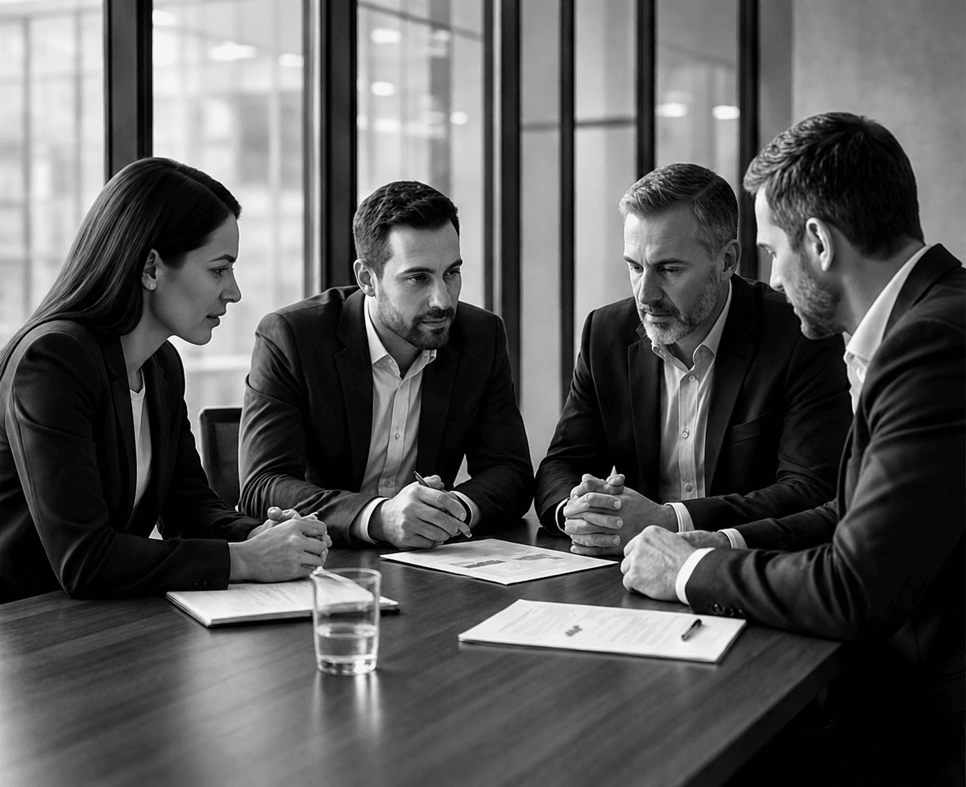 Business professionals in a meeting